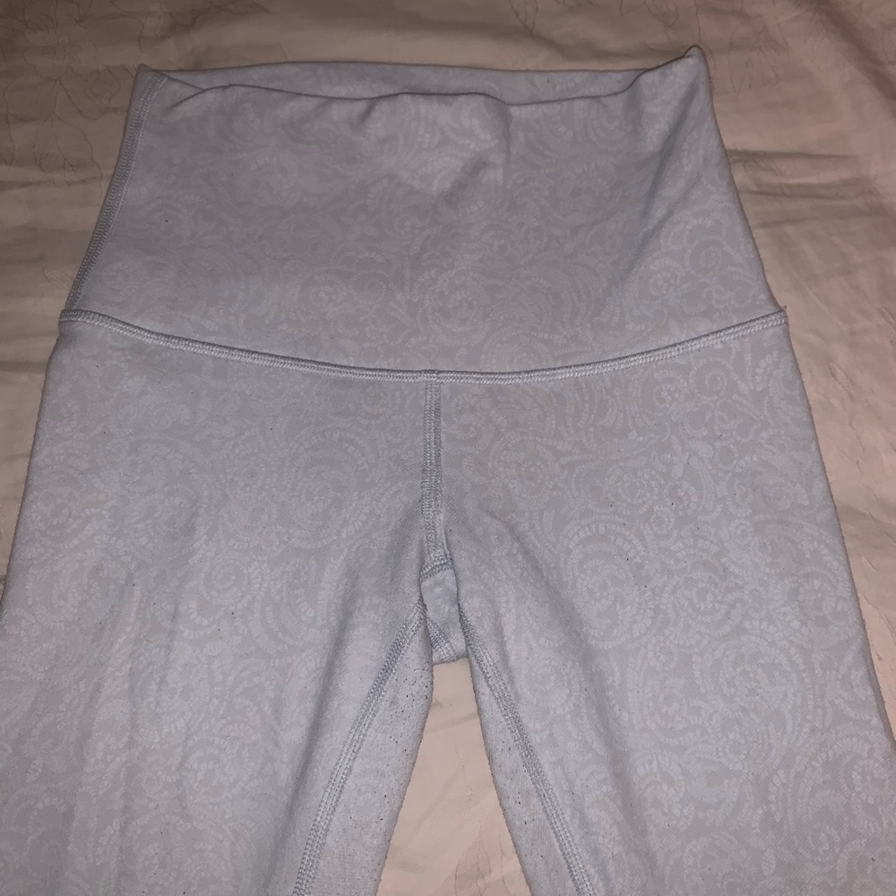 White pattern full length lulu lemons